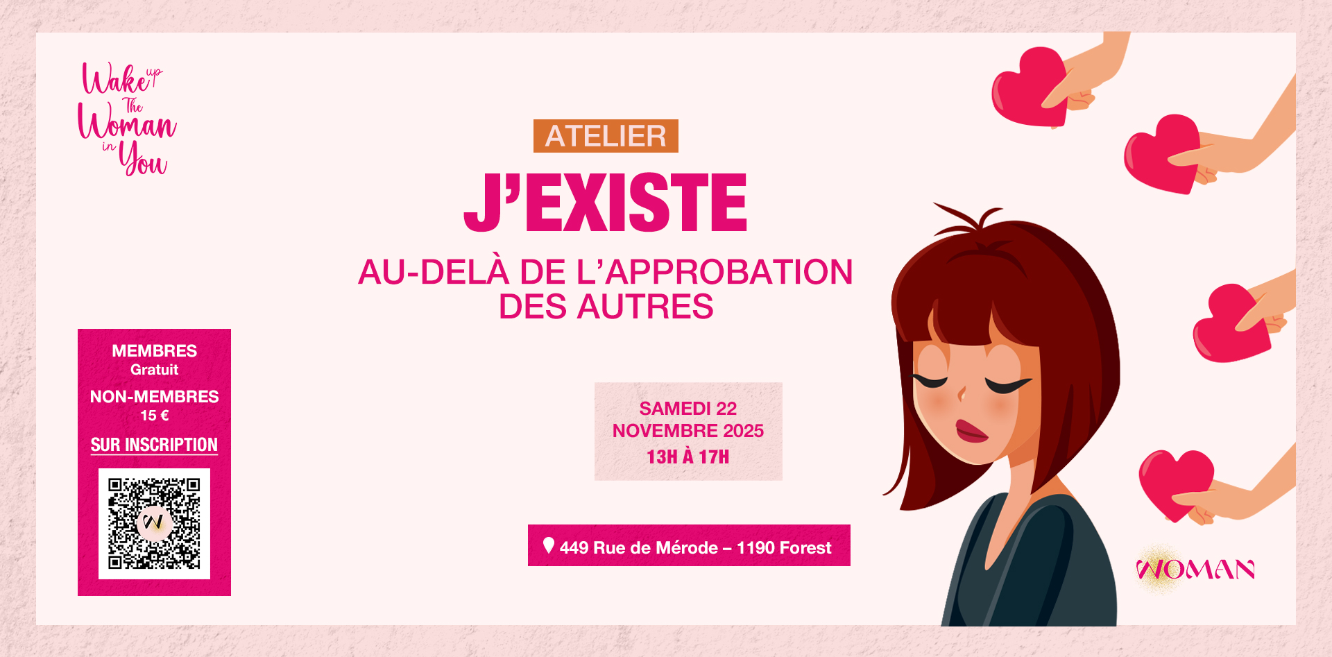 Atelier : J’existe au-delà de l’approbation des autres